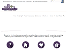 Tablet Screenshot of councilforthehomeless.org